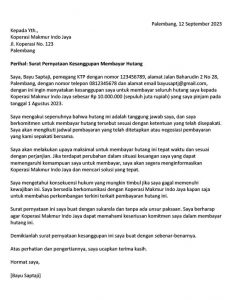 Contoh Surat Pernyataan Kesanggupan Dan Cara Membuatnya Ontime Payroll