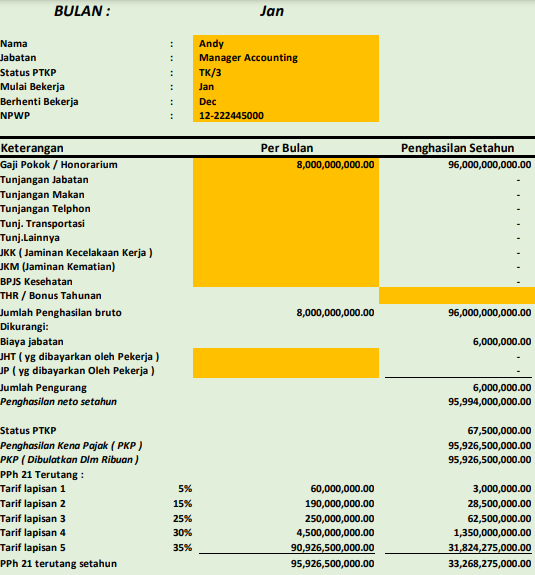 contoh perhitungan pph 21