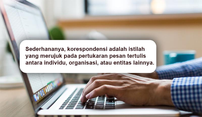 korespondensi adalah