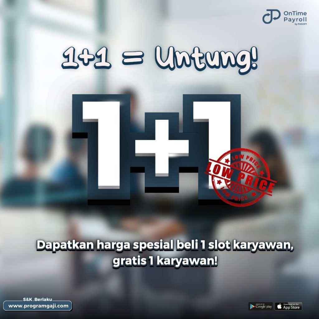 Promo Beli 1Gratis 1 OnTime Payroll